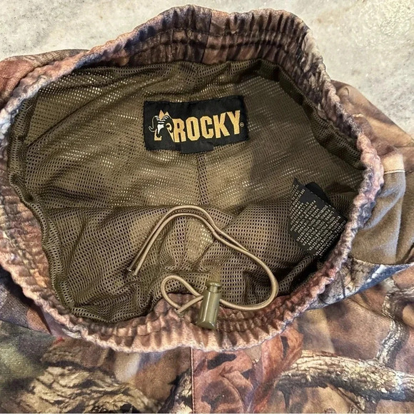 Rocky Men’s Camouflage Mossy Oak Infinity Print Drawstring Rain Pant Siz… - Picture 10 of 15